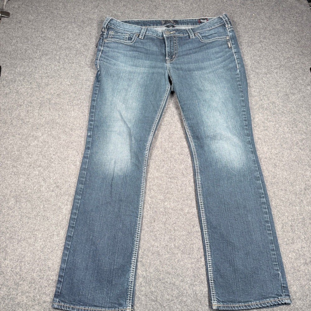 Silver Jeans Co Aiko Mid Slim Boot Jeans Womens 16/31 Blue Classic Stretch